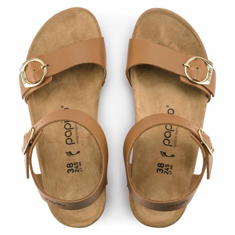 Birkenstock Papillio Soley Læder Sandaler Dame Brune | DK 373RVD